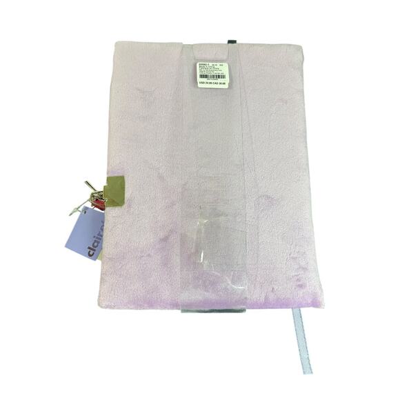 Claires New Plush Lined Journal Diary Locking Penelope Hoods Up 8 x 6 Inch - Picture 5 of 6